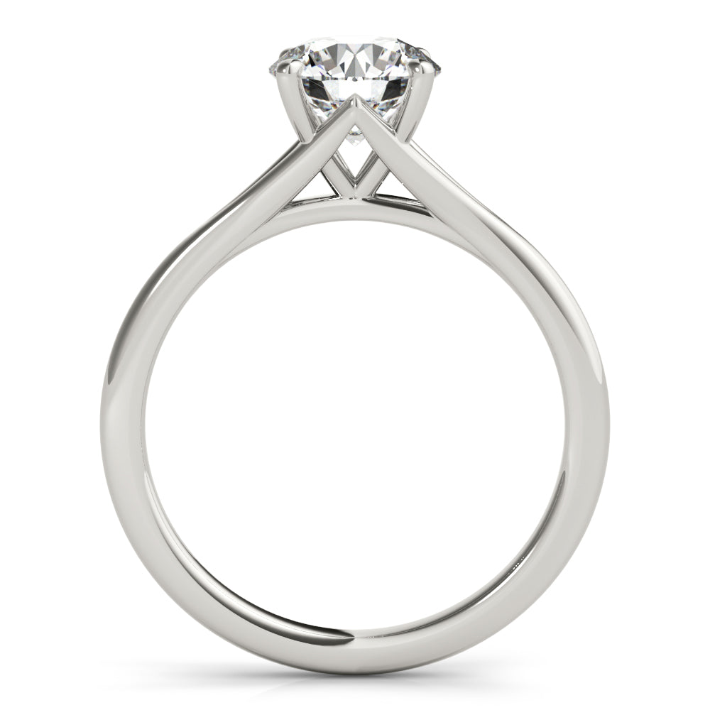 Aria Round Diamond Solitaire Engagement Ring-VIRABYANI